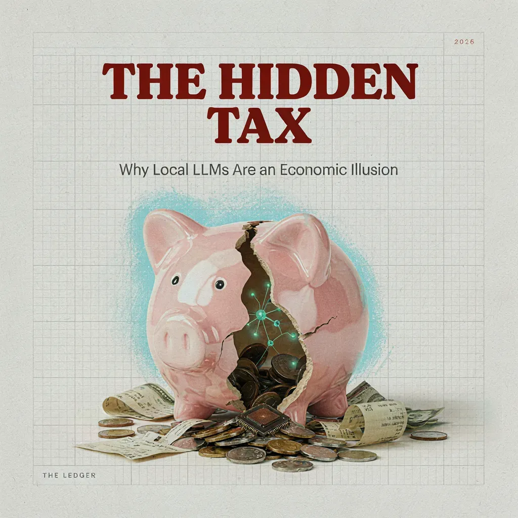 The Hidden Tax: Why Local LLMs Are an Economic Illusion in 2026